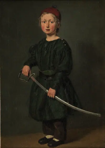 Drengeportræt. En af kunstnerens sønner
