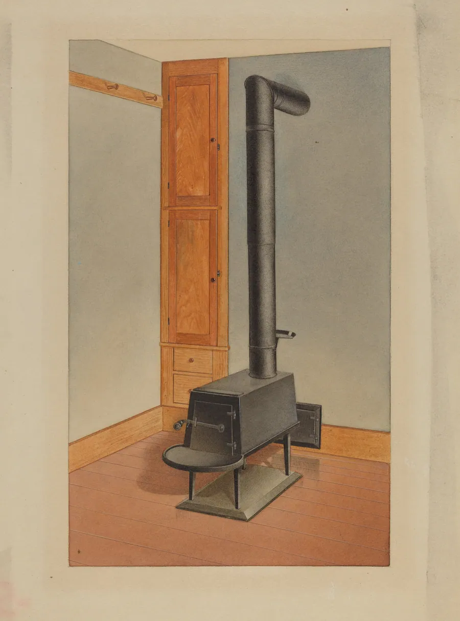 Shaker Stove/Built-in Closet by John W. Kelleher