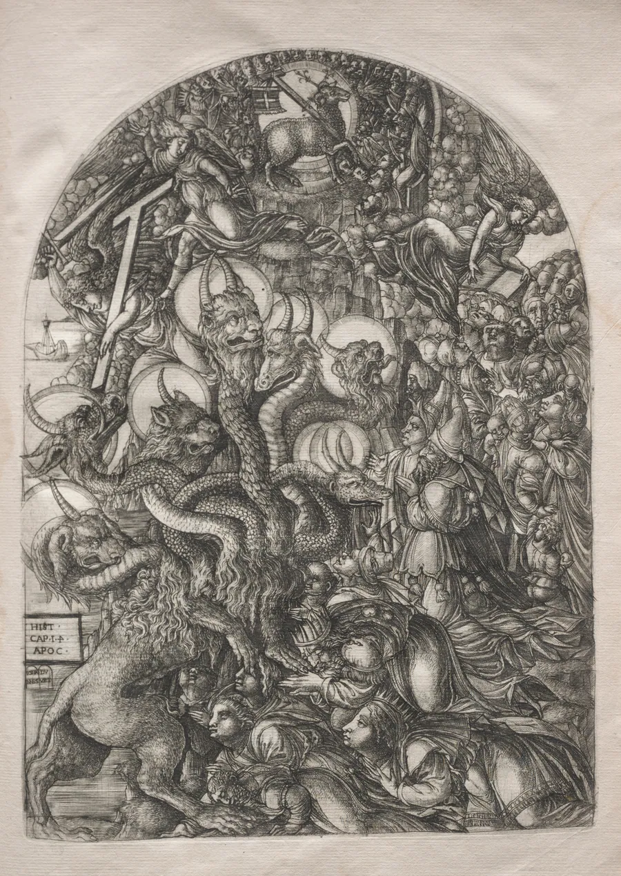 The Apocalypse:  The Beast with Seven Heads and Ten Horns by Jean Duvet