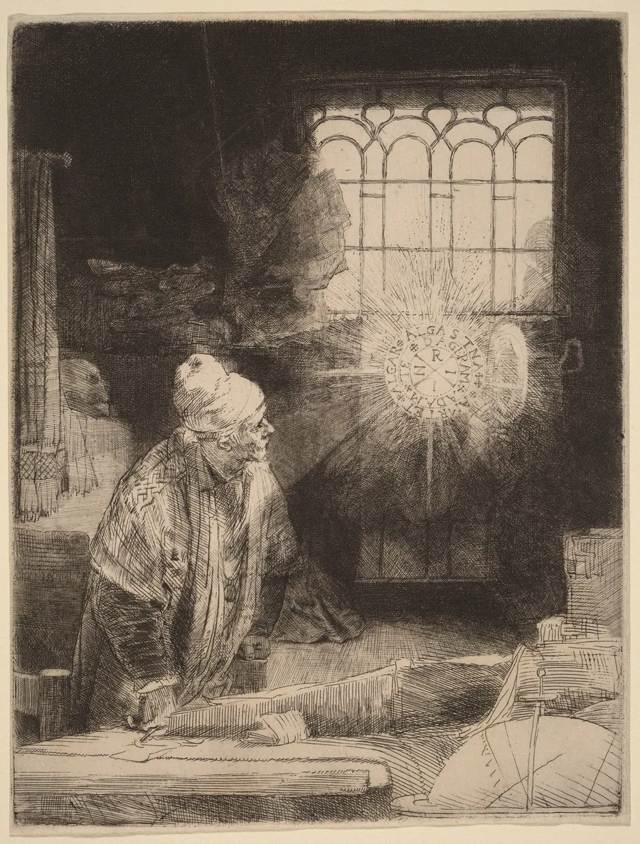 Faust by Rembrandt van Rijn