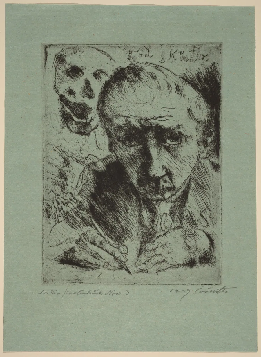 Death and the Artist (Tod und Künstler) by Lovis Corinth