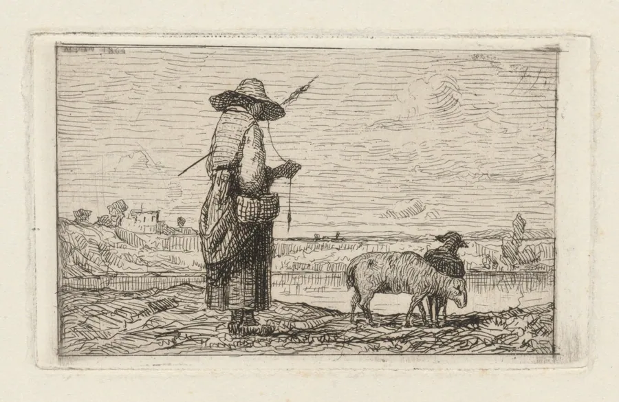 Shepherdess by Adolphe Appian