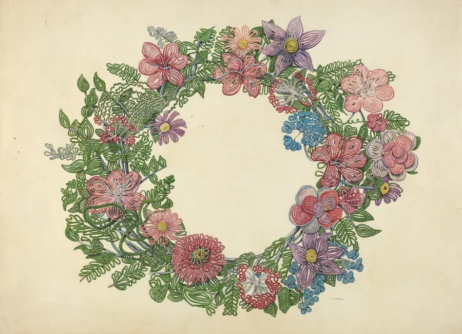 Cemetary Wreath by Al Curry