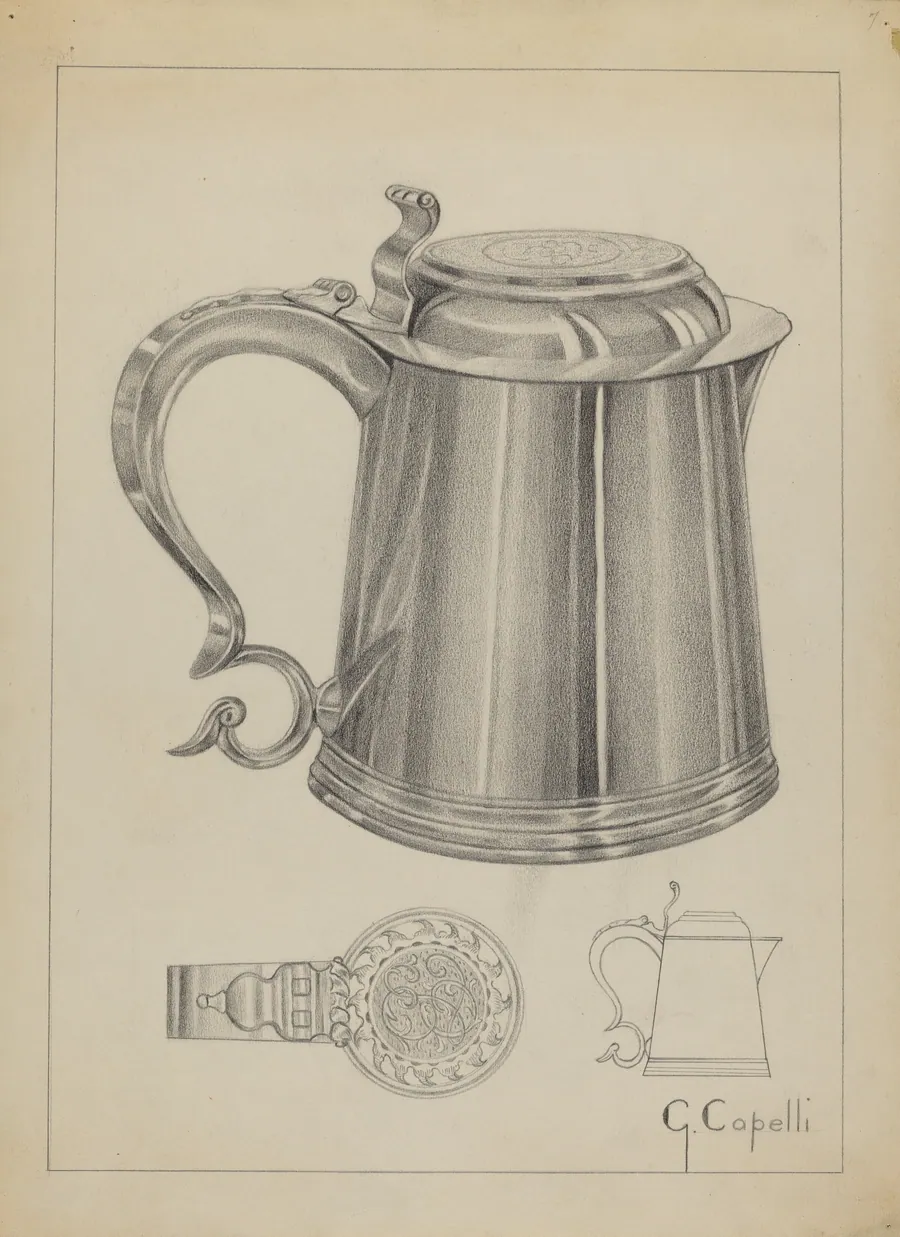 Silver Tankard by Giacinto Capelli