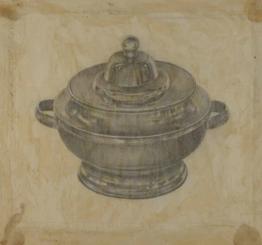 Pewter Sugar Bowl by Harry Goodman