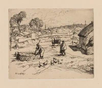Auguste Lepère: La Masure (Vendèe)