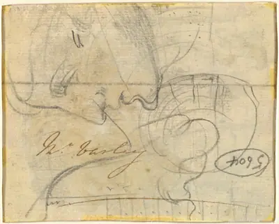 Study of a Head in Profile [verso]