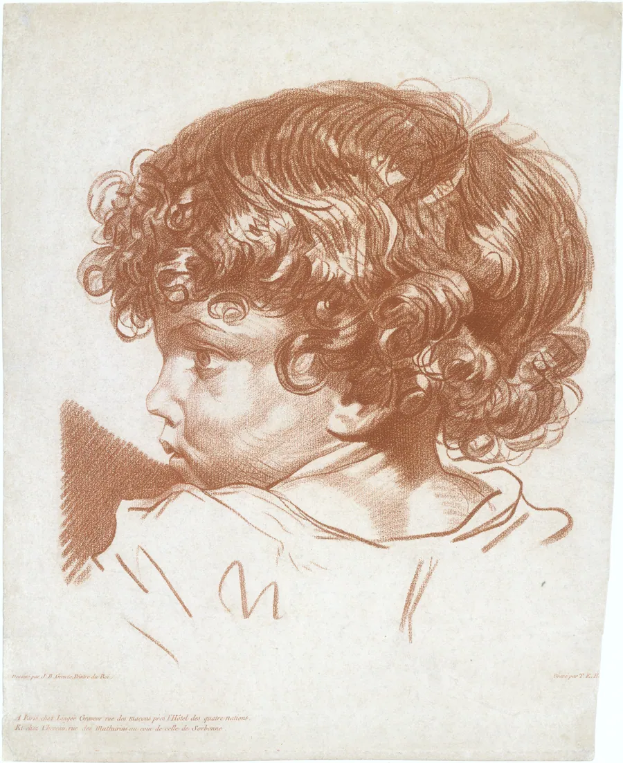 Study, Head of a Boy by Therèse Éléonore (Hemery) Lingée