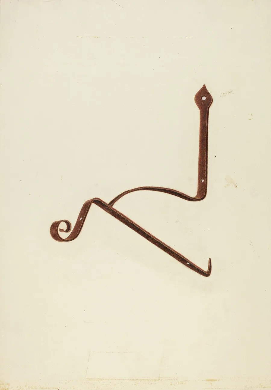 Iron Bracket from Zoar Tavern by Ralph Russell