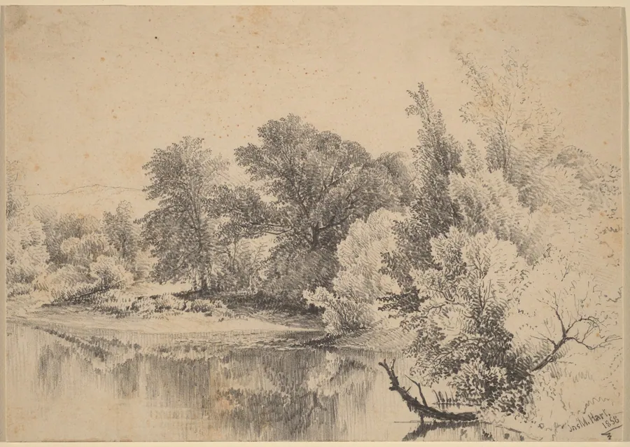Pond Edge by James McDougal Hart