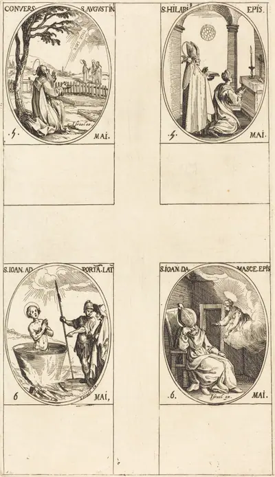 The Conversion of Saint  Augustine; Saint Hilary; Saint John before the Latin Portal; Saint John of Damascus