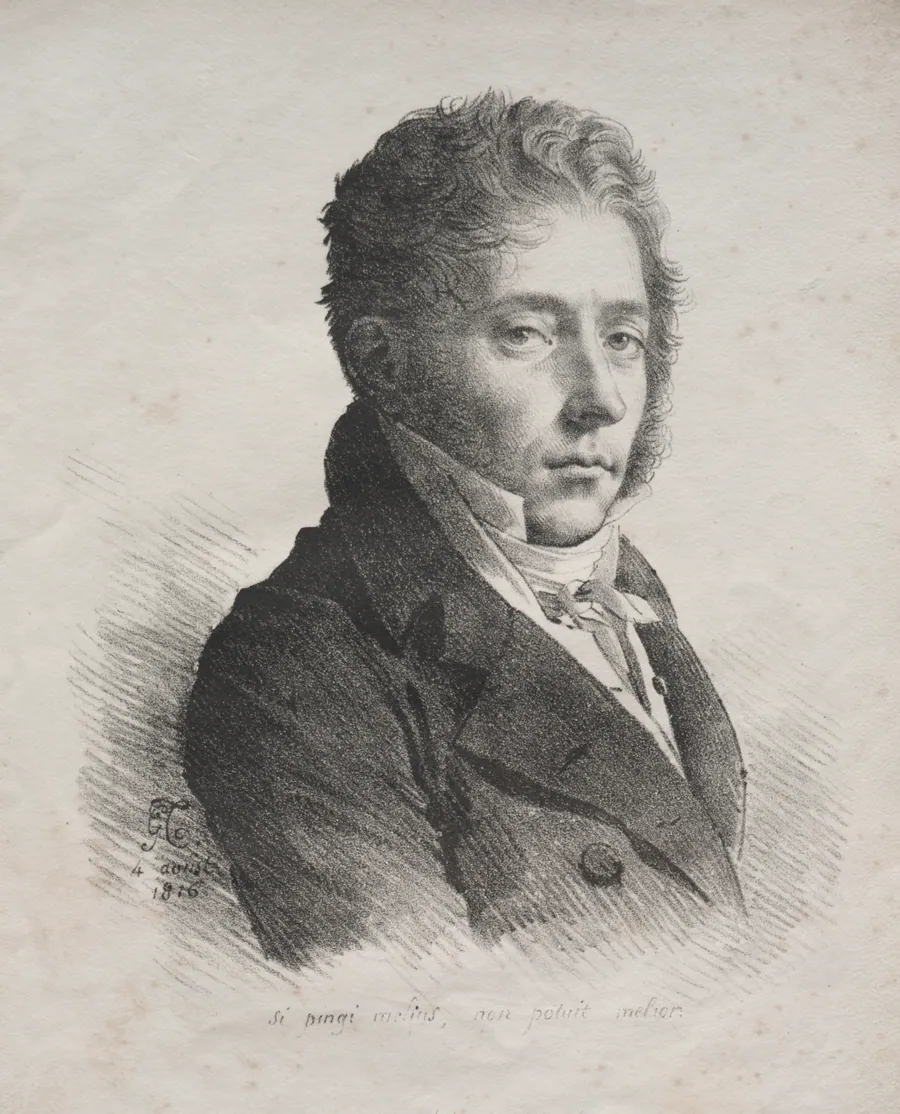 Receuil d'essais lithographiques:  Portrait of M. Coupin de La Couperie by Anne-Louis Girodet de Roucy-Trioson