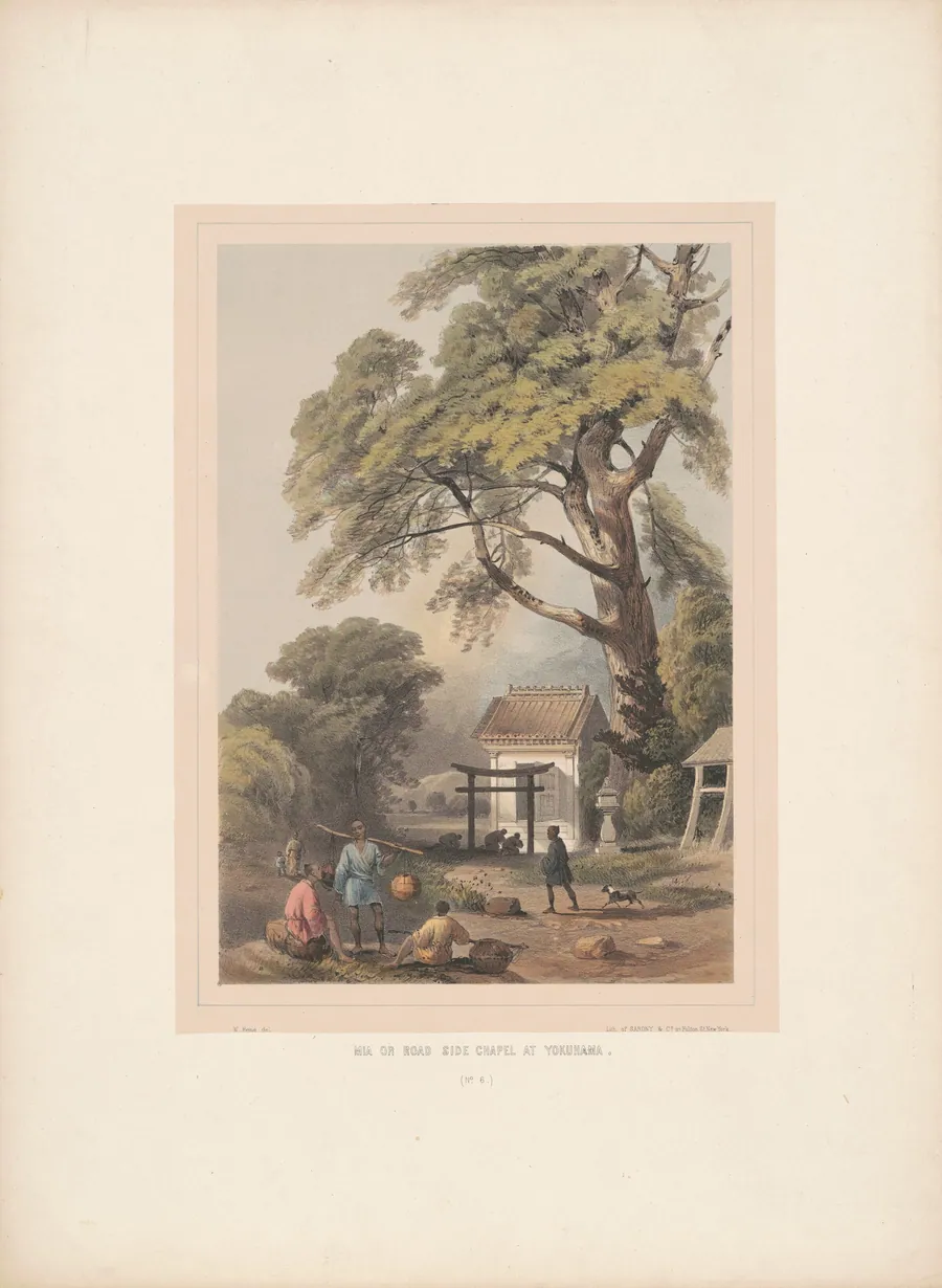 Mia or Road Side Chapel at Yokuhama by William Heine
