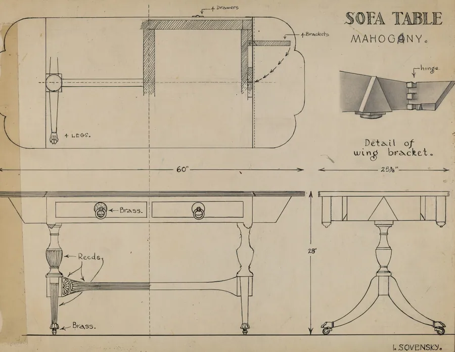 Sofa Table by Isidore Sovensky
