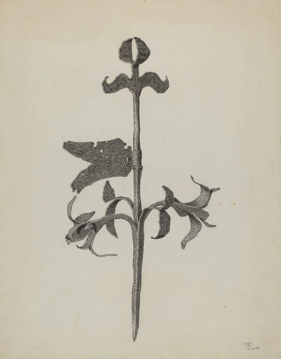 Wrought Iron Weather Vane by Hugh Clarke