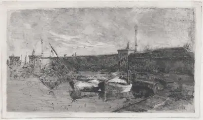 The Harbor at Viareggio [La Darsena]