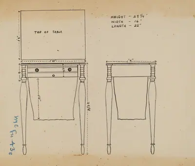 Sewing and Work Table