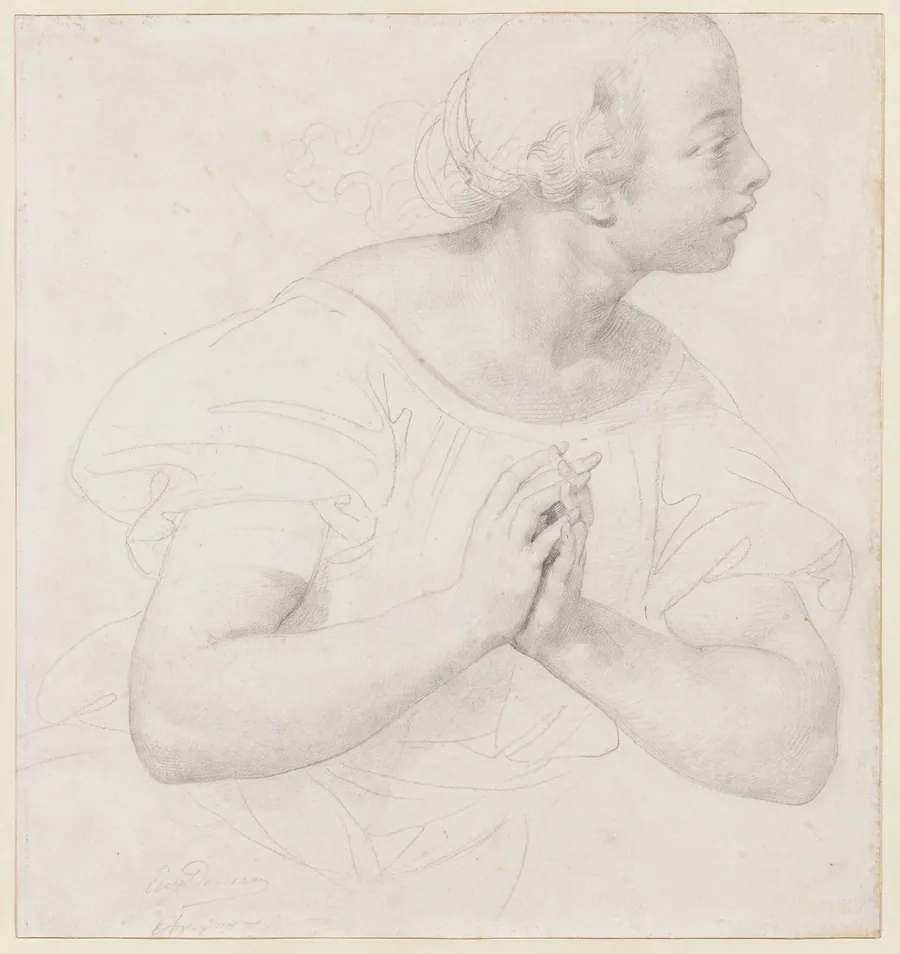 Study of an Angel by Eugène Devéria