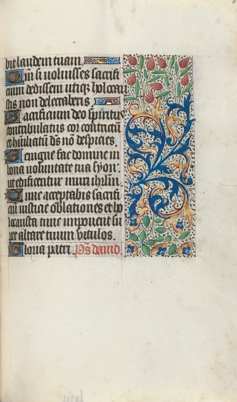Book of Hours (Use of Rouen): fol. 87r by Master of the Geneva Latini