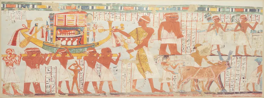 Nakhtamun's Funeral Procession, Tomb of Nakhtamun by Nina de Garis Davies