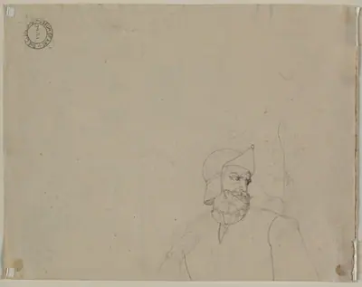Soldier in a Landscape (verso)