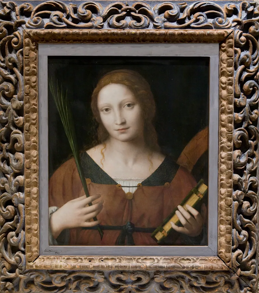 Den hellige Catarina af Alexandria by Bernardino Luini