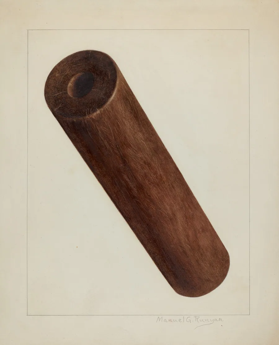 Printing Press Roller by Manuel G. Runyan