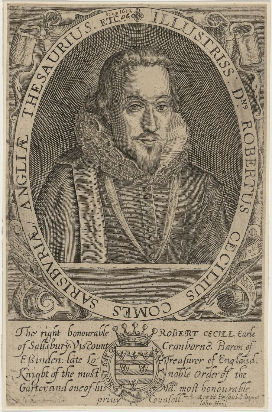 Robert Cecil, First Earl of Salisbury by H. Stock