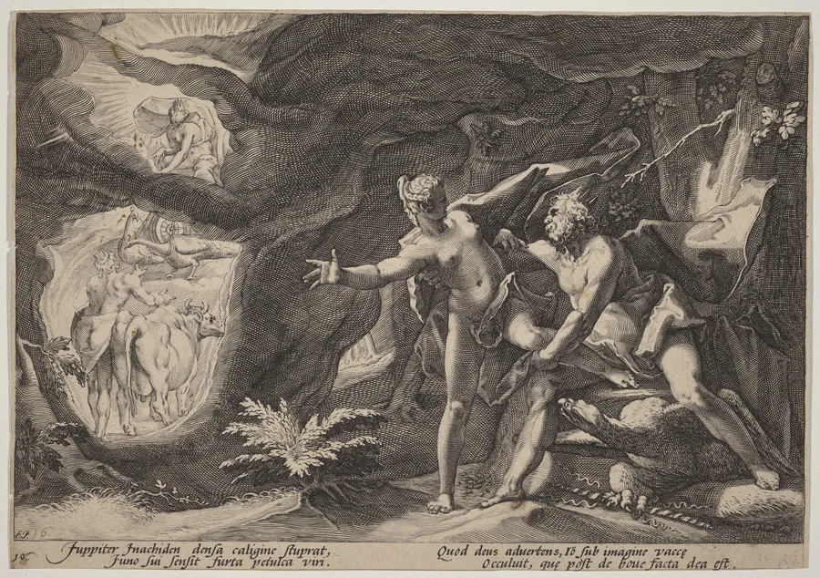 Jupiter and Io by Hendrick Goltzius