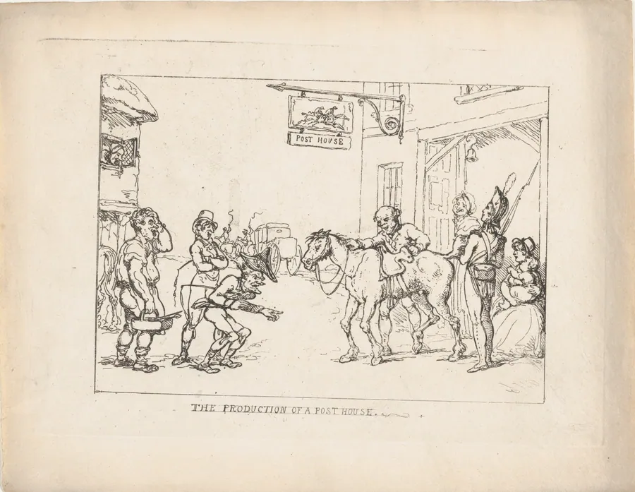 The Production of a Post House by Thomas Rowlandson