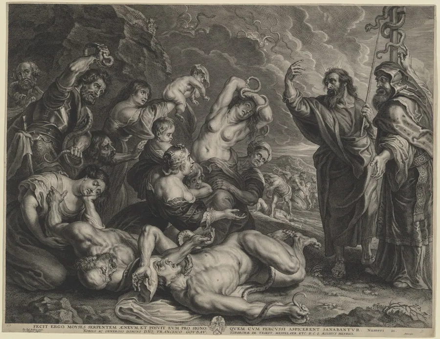 Moses and the Brazen Serpent by Schelte Adams Bolswert