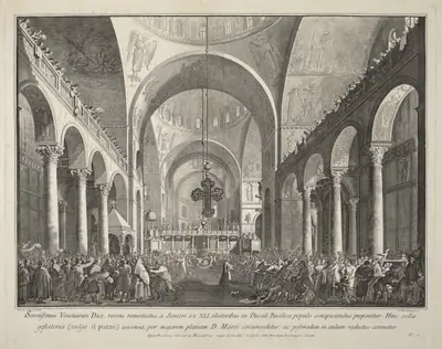 The Newly Elected Doge Presented to the People in San Marco