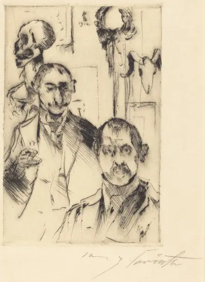 Doppelbildnis mit Skelett (Double Portrait with Skeleton)