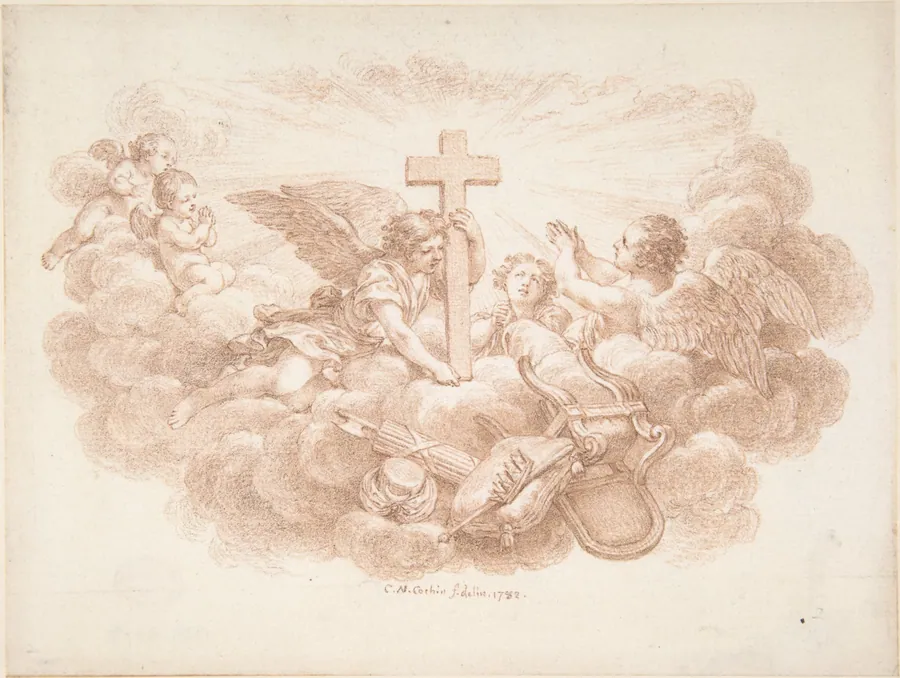 The Cross Triumphant over Worldly Powers by Charles Nicolas Cochin II