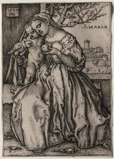 Virgin and Child with Parrot