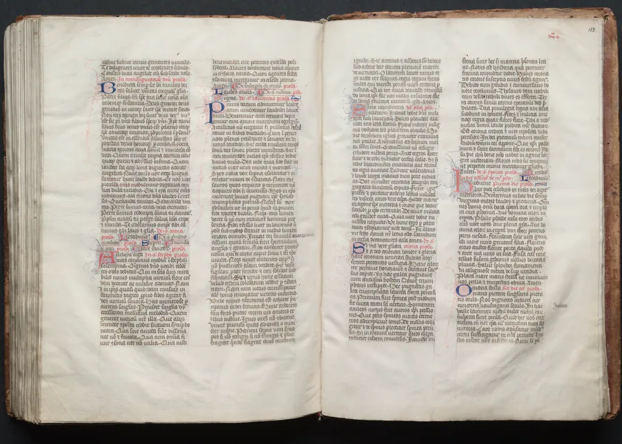 The Gotha Missal:  Fol. 152v, Text by Master of the Boqueteaux