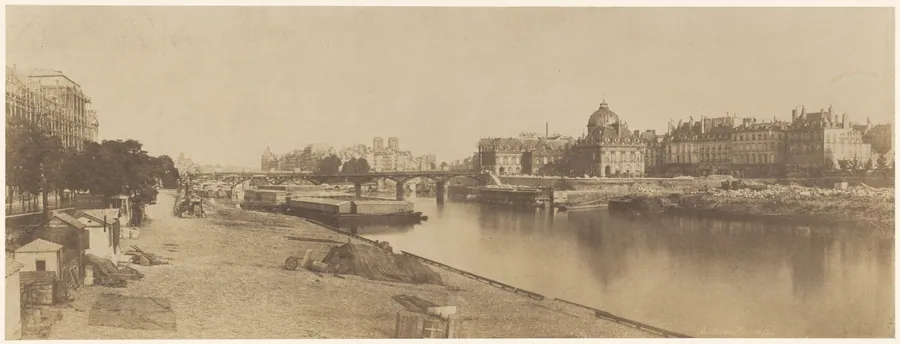 The Seine from the Pont du Carrousel Looking towards Notre Dame by Charles Marville
