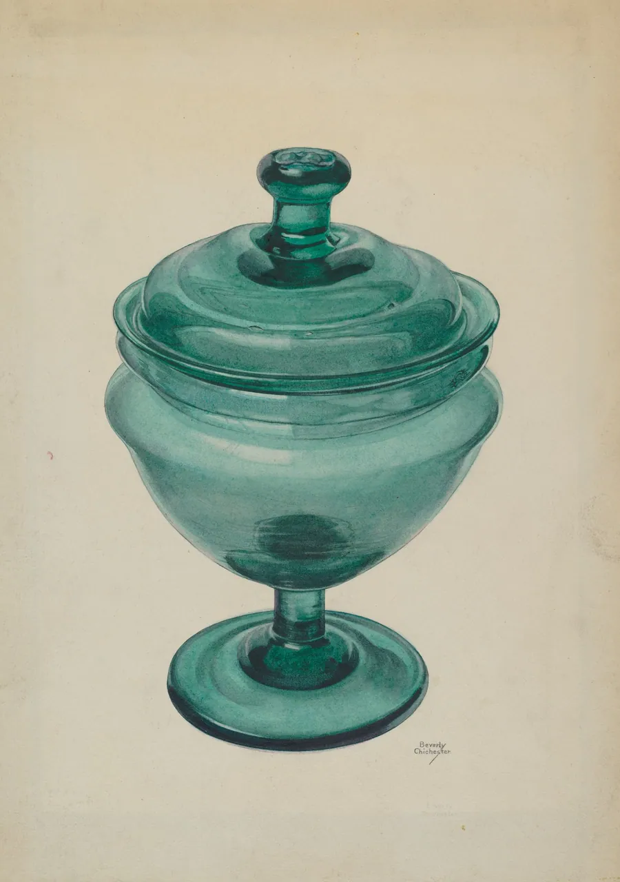 Covered Compote by Beverly Chichester