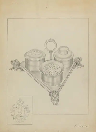 Silver Ink Stand