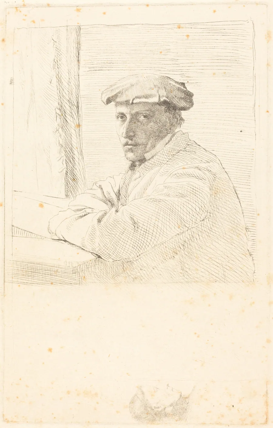 The Engraver Joseph Tourny (Le graveur Joseph Tourny) by Edgar Degas