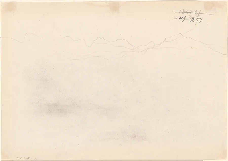 Mountains [verso] by John Singer Sargent