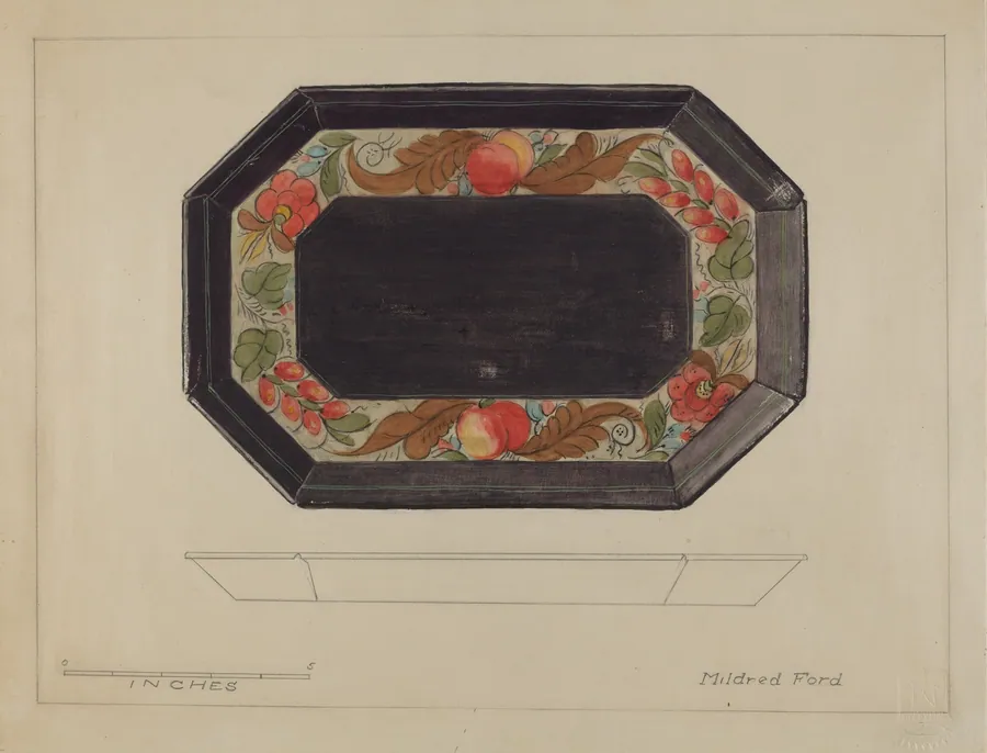 Toleware Tray by Mildred Ford