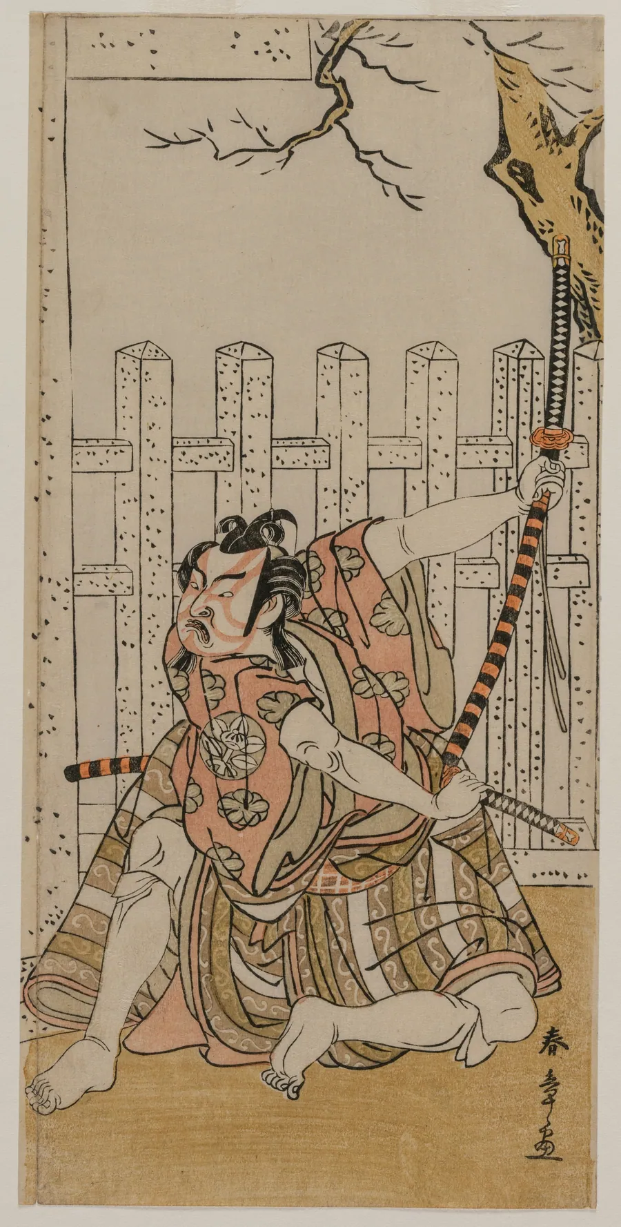 Ichimura Uzaemon IX as Umeomaru by Katsukawa Shunshō