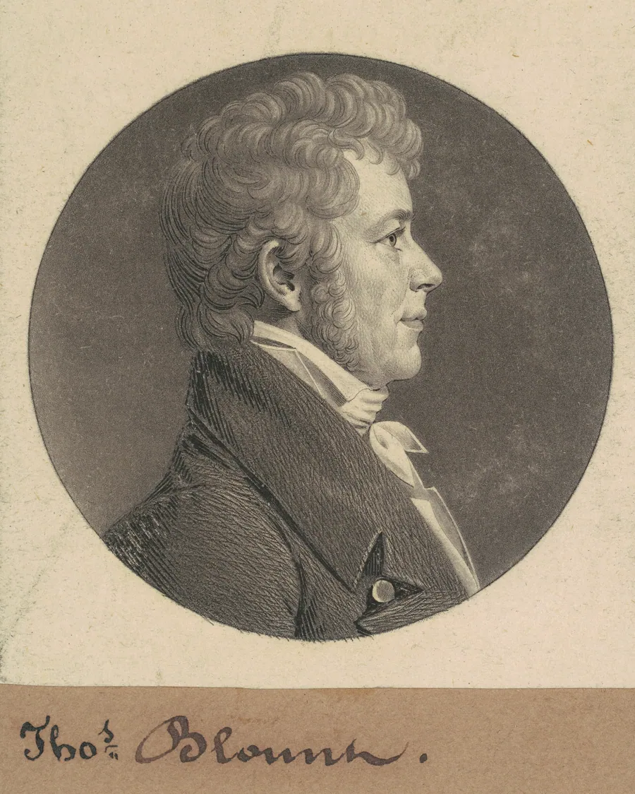 Thomas Blount by Charles B. J. Févret de Saint-Mémin