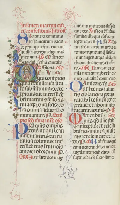 Missale: Fol. 324v: Saint Martin
