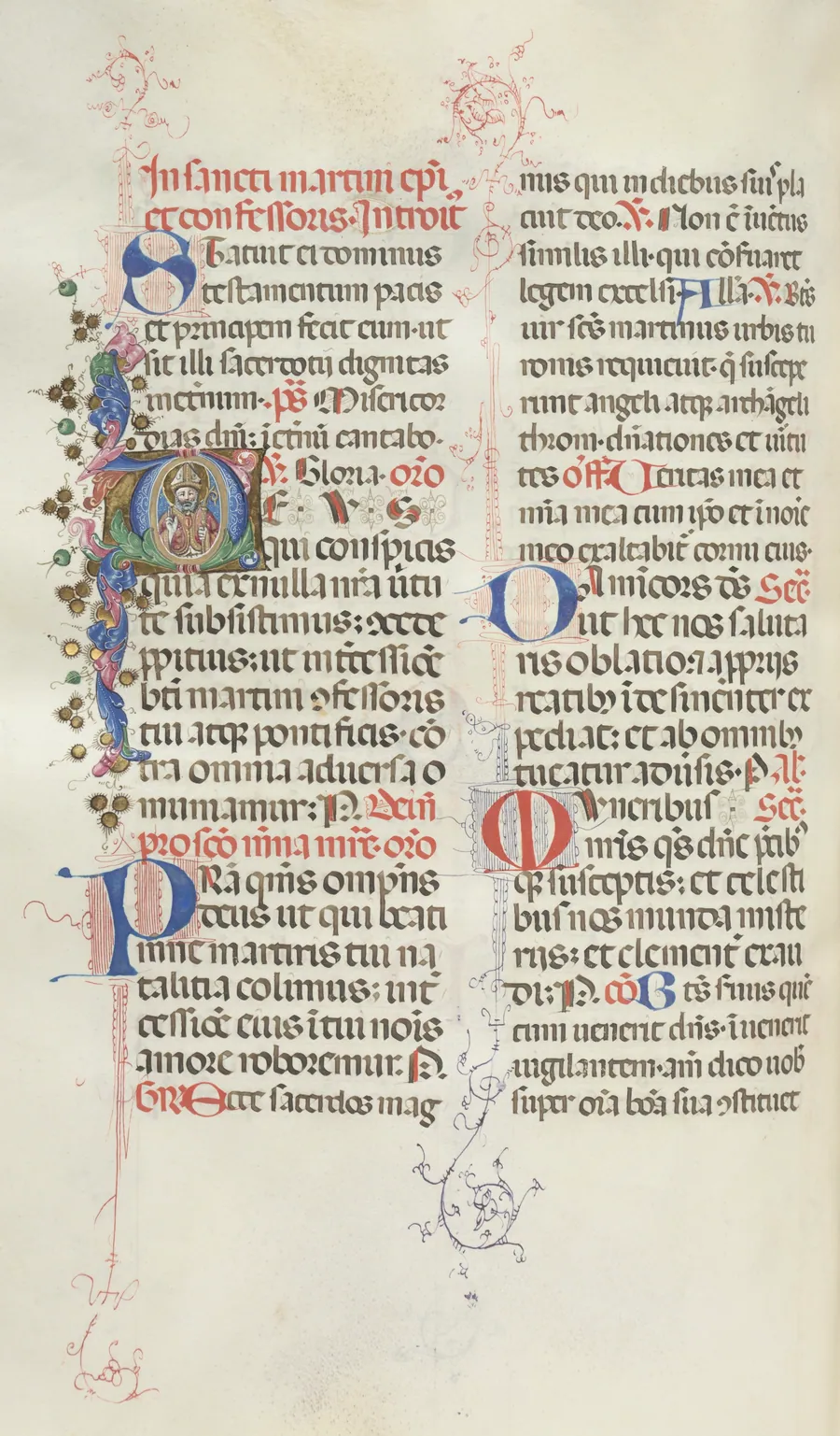 Missale: Fol. 324v: Saint Martin by Giapeco Caporali