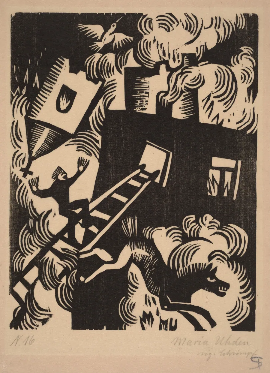 Burning House by Maria Uhden