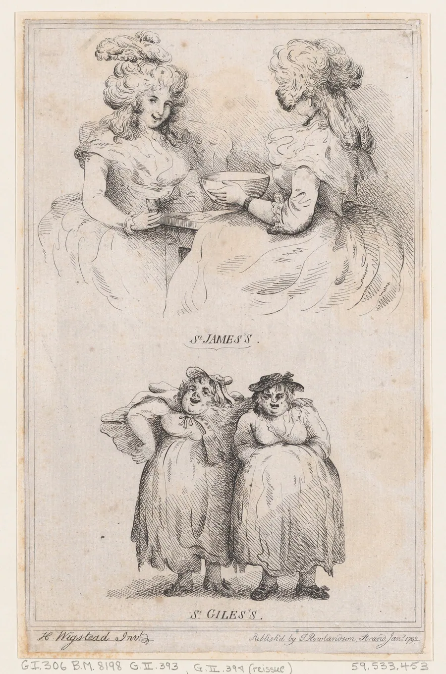 St James's and St Giles's by Thomas Rowlandson