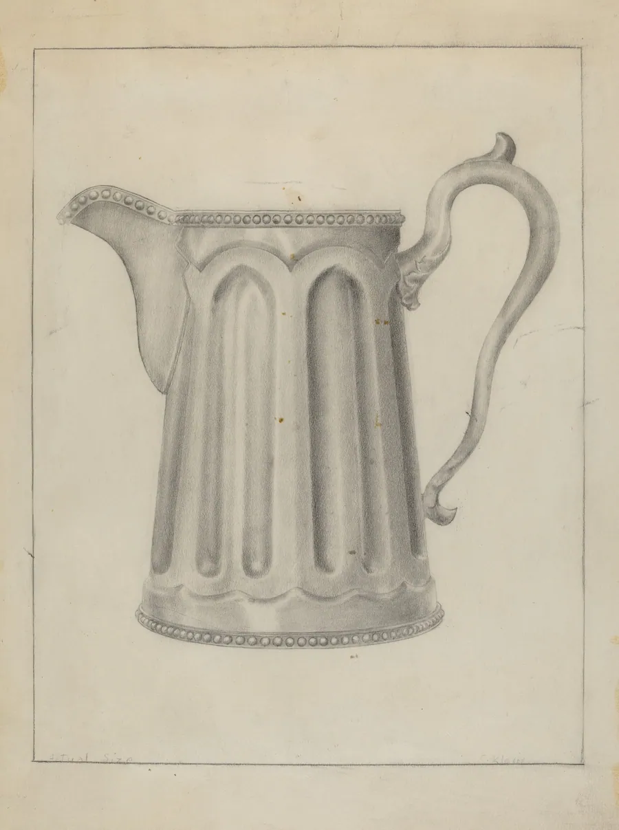 Pewter Creamer by Samuel O. Klein