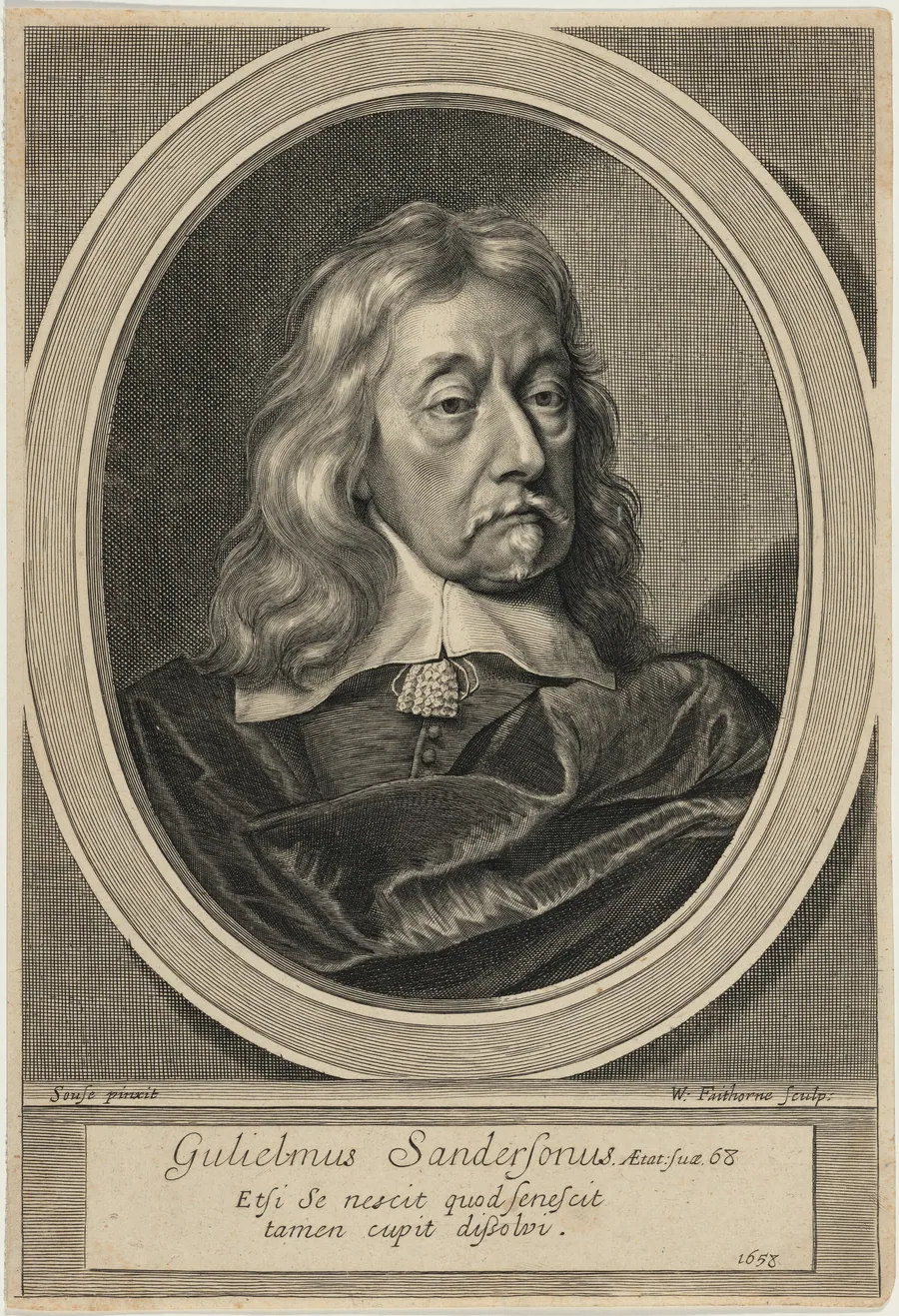 Sir William Sanderson by William Faithorne